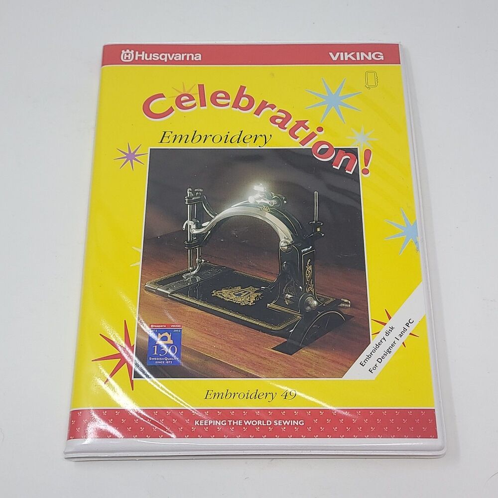 Celebration Embroidery Designs Floppy Disks #49 for Husqvarna Viking Designer 1